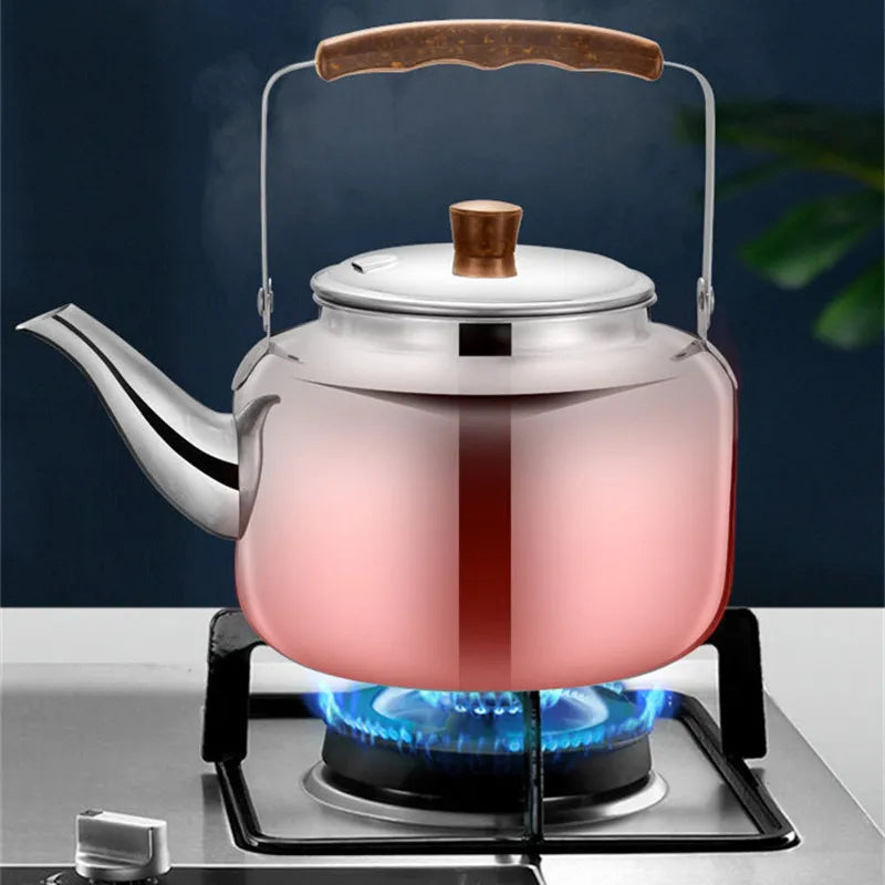 1L/1.5L/2L/2.5L Stainless Steel Teapots Brewing Tea Kettle Teapot Hotel Coffee Pot Electric Gas Stove Induction Cooker Teapot