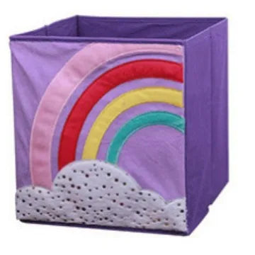 Cute Cartoon Animal DIY Storage Box Felt Fabric Foldable Storage Basket For Nursery Toys Organizers Foldable storage box