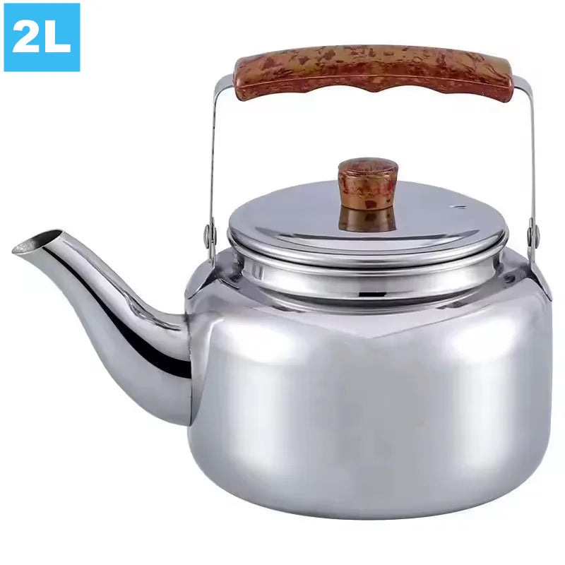 1L/1.5L/2L/2.5L Stainless Steel Teapots Brewing Tea Kettle Teapot Hotel Coffee Pot Electric Gas Stove Induction Cooker Teapot