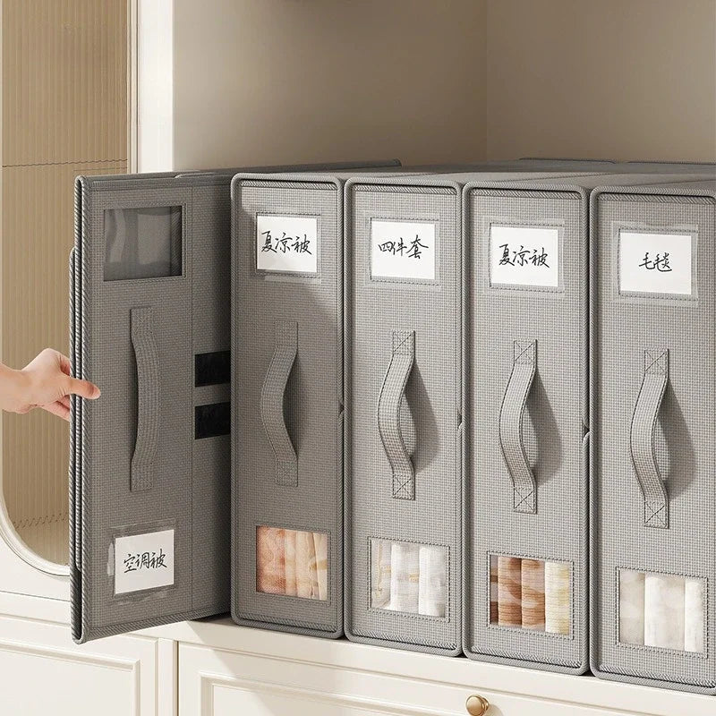 Non-woven Fabric Bed Sheet Storage Box New Solid Color Simple Fabric Bed Sheet Storage Wardrobe Bedroom Duvet Cover Storage Box