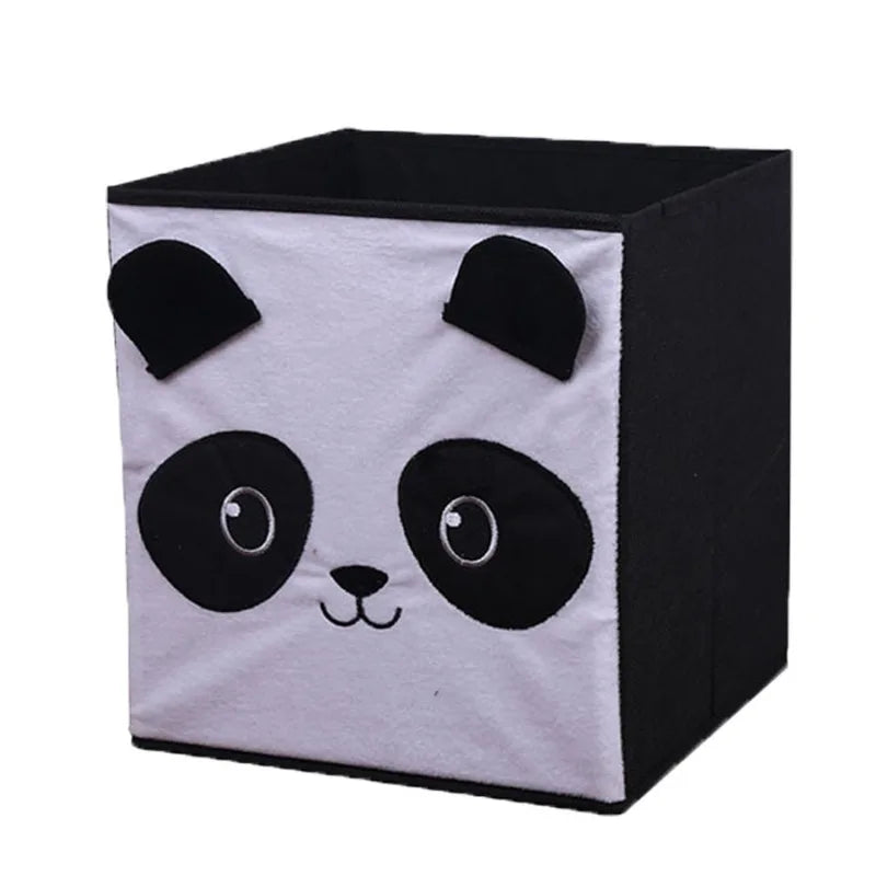 Cute Cartoon Animal DIY Storage Box Felt Fabric Foldable Storage Basket For Nursery Toys Organizers Foldable storage box