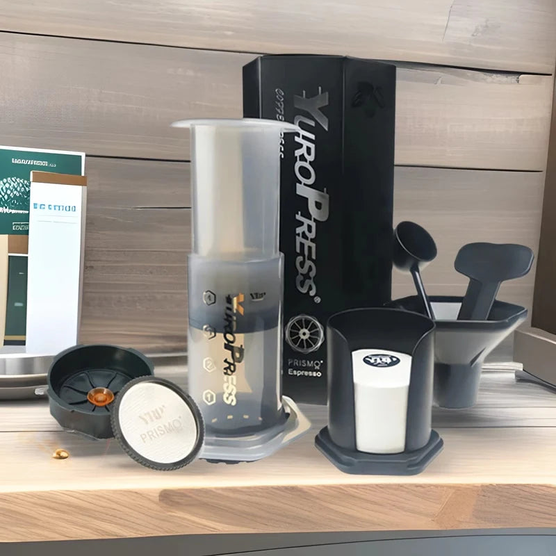 YRP Coffee Maker Portable Espresso Coffee Machine French press for Car & Home Camping Travel  Coffee Pot Air Press Ae&ropress