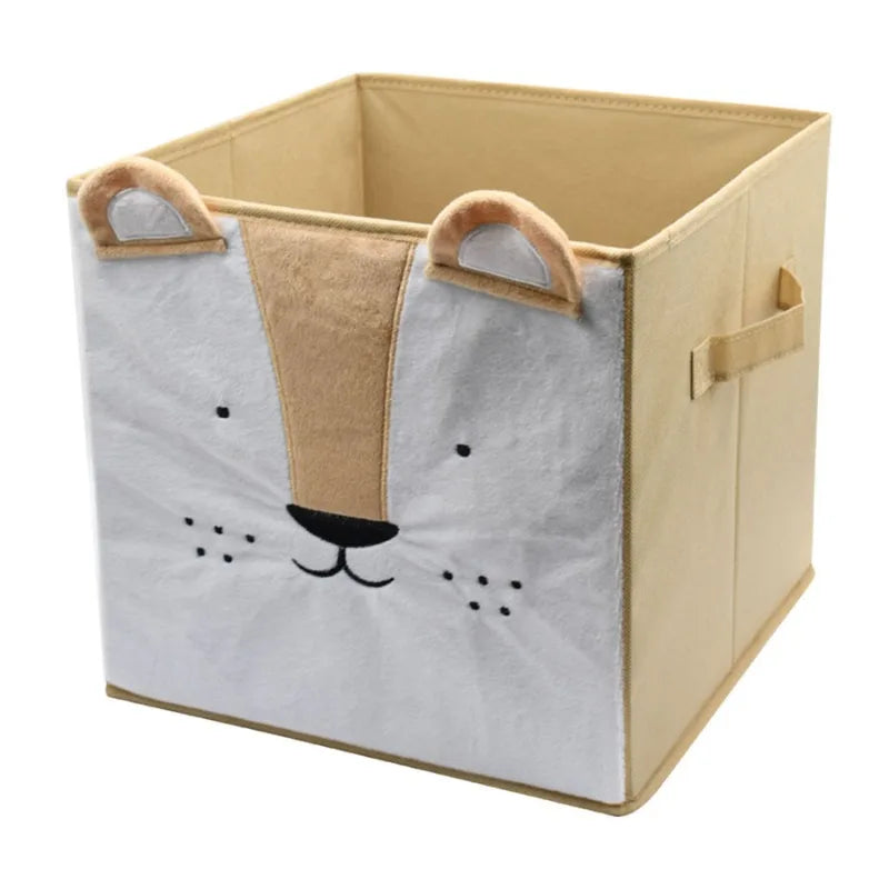 Cute Cartoon Animal DIY Storage Box Felt Fabric Foldable Storage Basket For Nursery Toys Organizers Foldable storage box