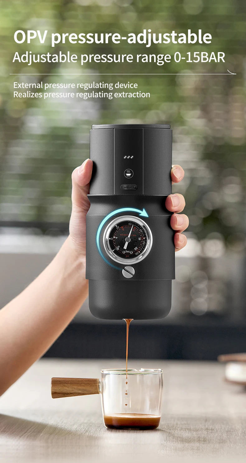 STARSEEKER Super58 Portable Electric Espresso Machine Travel Coffee Maker For Camping Car Coffee Maker With USB-C Bracket Tamper