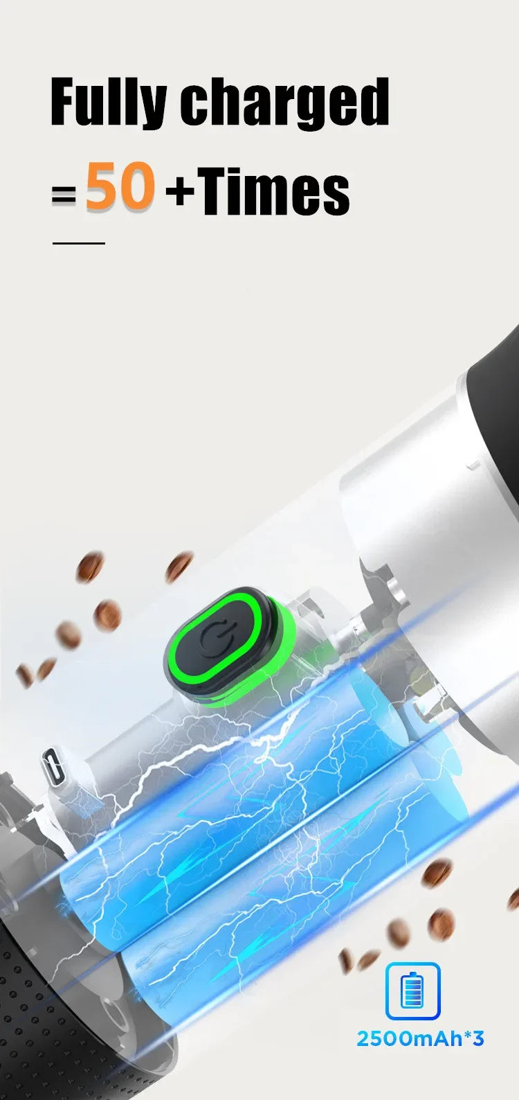 Wireless Electric Portable Espresso 3-in-1 Coffee Machine for Car & Home Camping Coffee Maker Capsule Powder Travel Coffee Maker