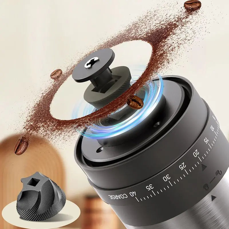 Portable 1800mAh Electric Coffee Bean Grinder 40 Gears External Adjustable Home Rechargeable Grinders Household Coffee Machine