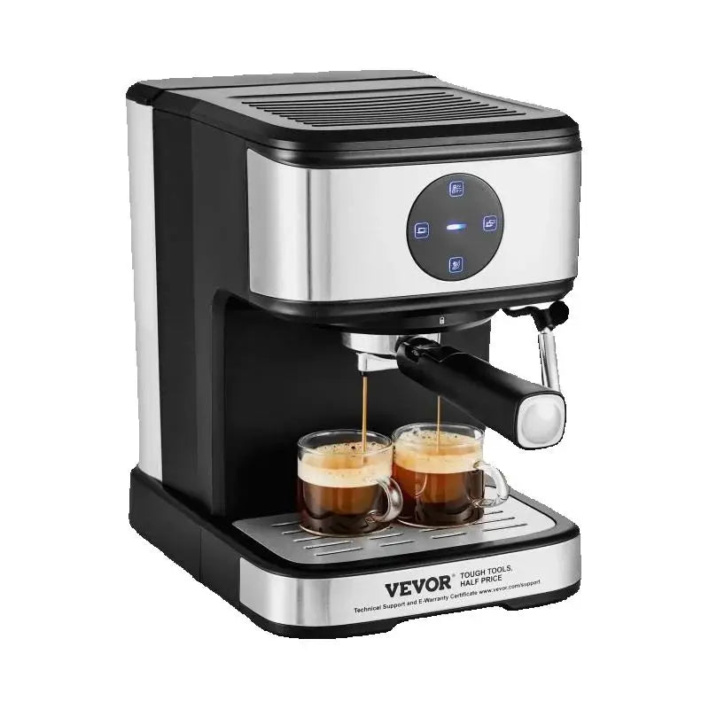 SucceBuy Espresso Machine 15 Bar Coffee and Espresso Maker w/ Milk Frother Steam Wand Professional Semi-Automatic Coffee Machine