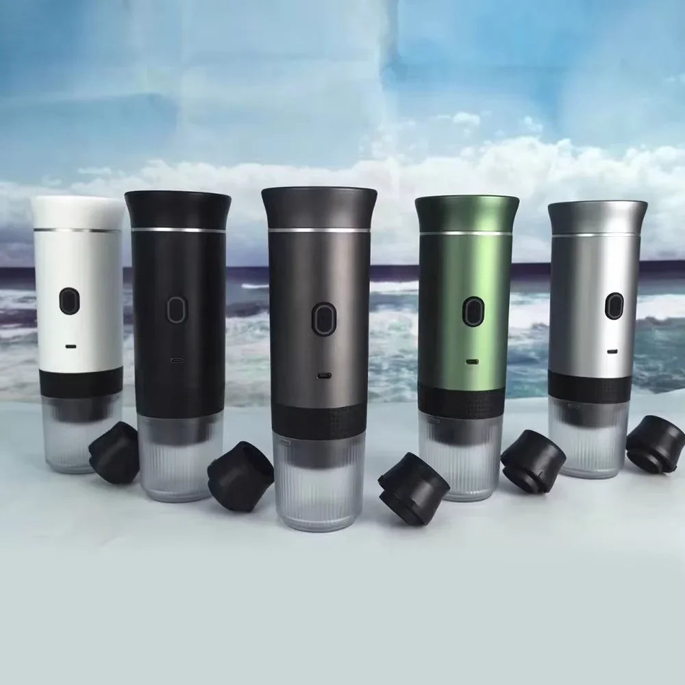 Wireless Electric Portable Espresso 3-in-1 Coffee Machine for Car & Home Camping Coffee Maker Capsule Powder Travel Coffee Maker
