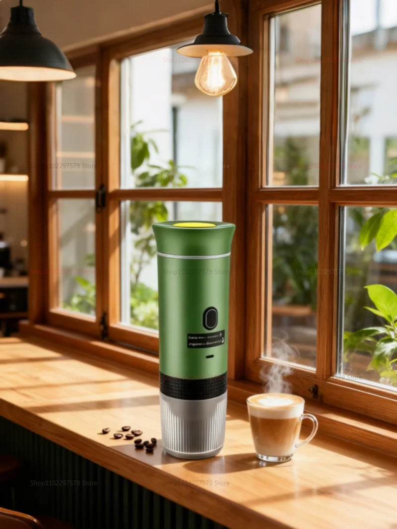 Portable Espresso Coffee Maker 3-in-1 Capsule Coffee Maker USB Rechargeable for Car & Home Camping Electric Coffee Machine
