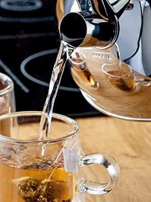 Easyworkz Whistling Stovetop Tea Kettle Food Grade Stainless Steel Hot Water Tea Pot With Loud Whistle,2.65 Quart(2.5l)