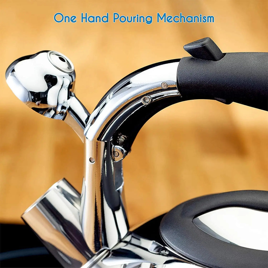 Easyworkz Whistling Stovetop Tea Kettle Food Grade Stainless Steel Hot Water Tea Pot With Loud Whistle,2.65 Quart(2.5l)