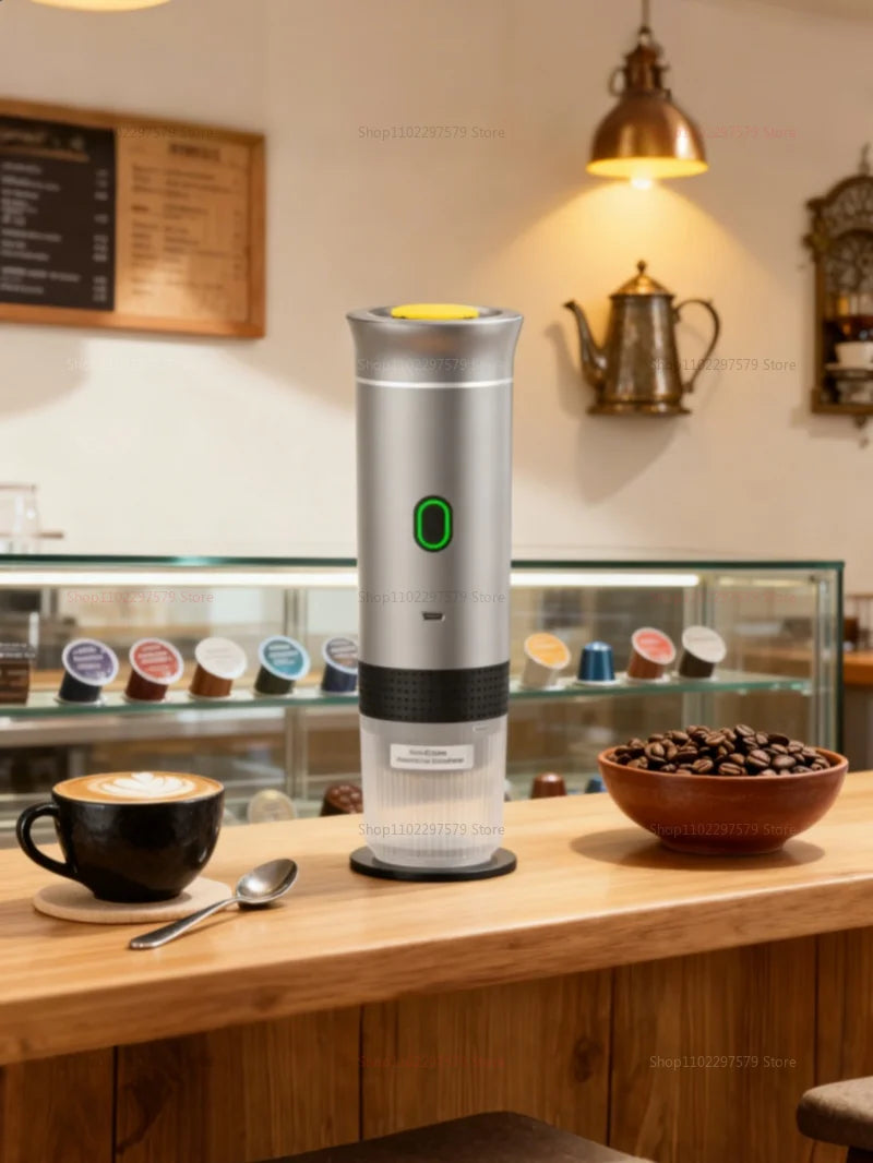 Portable Espresso Coffee Maker 3-in-1 Capsule Coffee Maker USB Rechargeable for Car & Home Camping Electric Coffee Machine