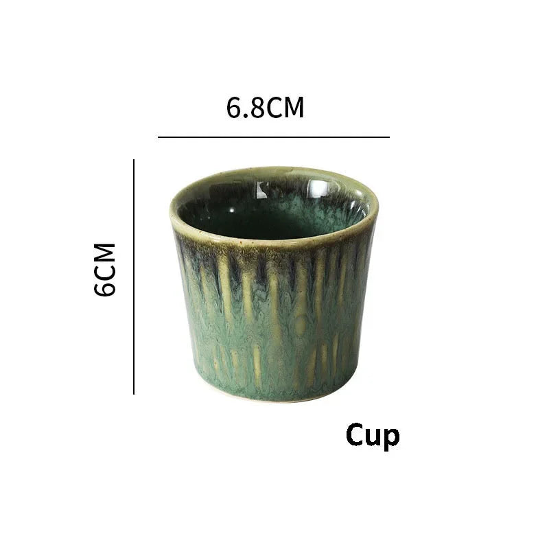 Kiln Change Ceramic Dinner Plate Rice Bowl Dish Tableware Household Dinnerware