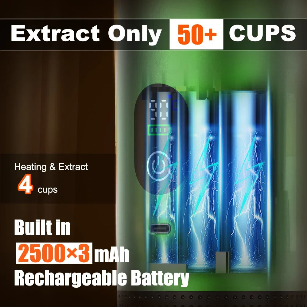 Foombthe 3-in-1 Capsule Coffee Maker With Digital Display Portable Espresso Coffee Machine for Car & Home Camping Coffee Maker