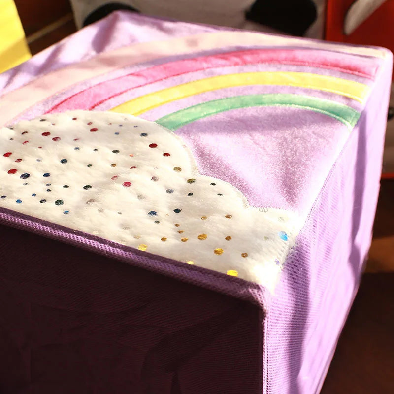 Cute Cartoon Animal DIY Storage Box Felt Fabric Foldable Storage Basket For Nursery Toys Organizers Foldable storage box