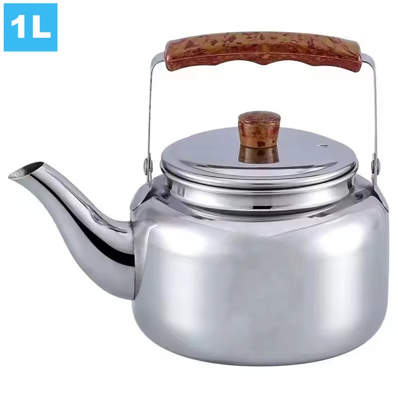 1L/1.5L/2L/2.5L Stainless Steel Teapots Brewing Tea Kettle Teapot Hotel Coffee Pot Electric Gas Stove Induction Cooker Teapot